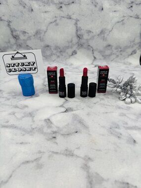 Make Up For Ever Beauty Set-Intense Lipstick 164Sassy Rhubarb,Travel-2pc-BOX-NEW